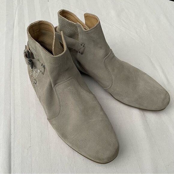 GEOX tan with metallic Marlyna booties size 40 (size 10) - Picture 8 of 12